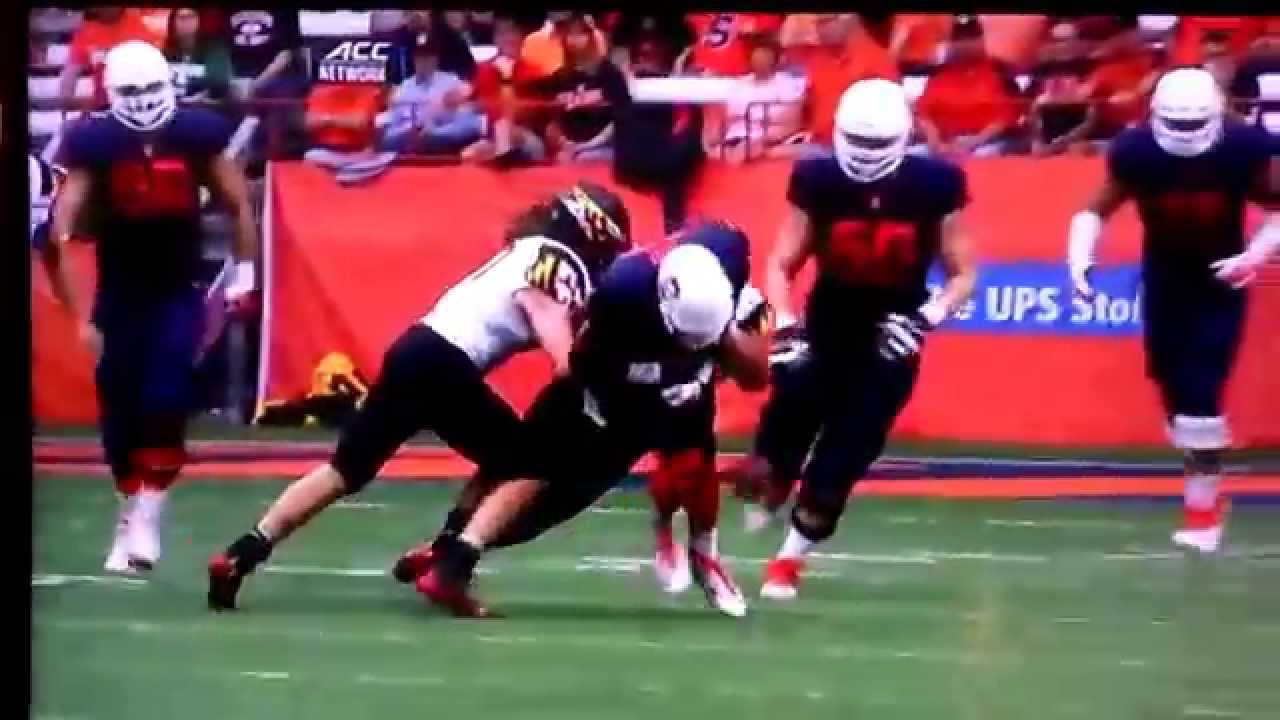 Cole Farrand Forces Terrel Hunt Fumble