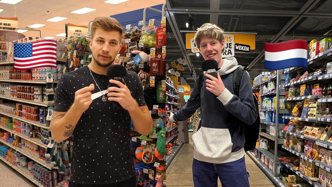 ASMR in Supermarkets with @AaronASMRChannel 🇺🇸&🇳🇱 (Public ASMR)