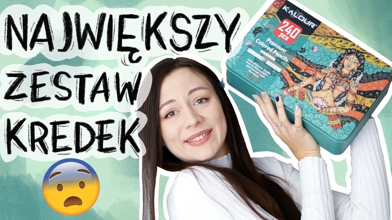 240 KREDEK w JEDNYM ZESTAWIE? Kredki KALOUR