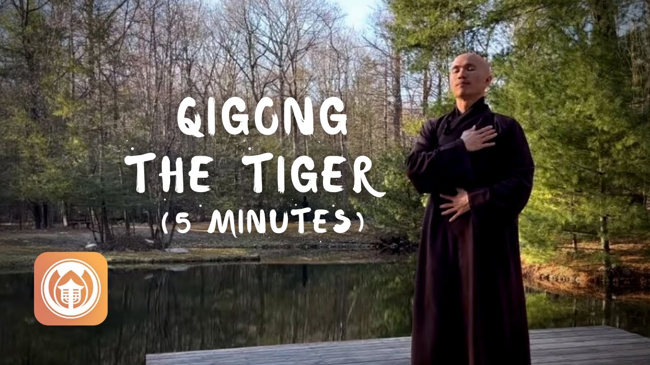 Stretching Arms, Healing Neck and Lower Back in 5 Minutes (The Tiger) | Qigong for Beginners