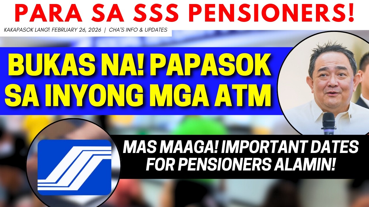 ✅ SSS PENSIONERS BUKAS NA! PAPASOK NA SA MA ATM NIYO MAS MAAGA! IMPORTANTE DATES PARA SA INYO!