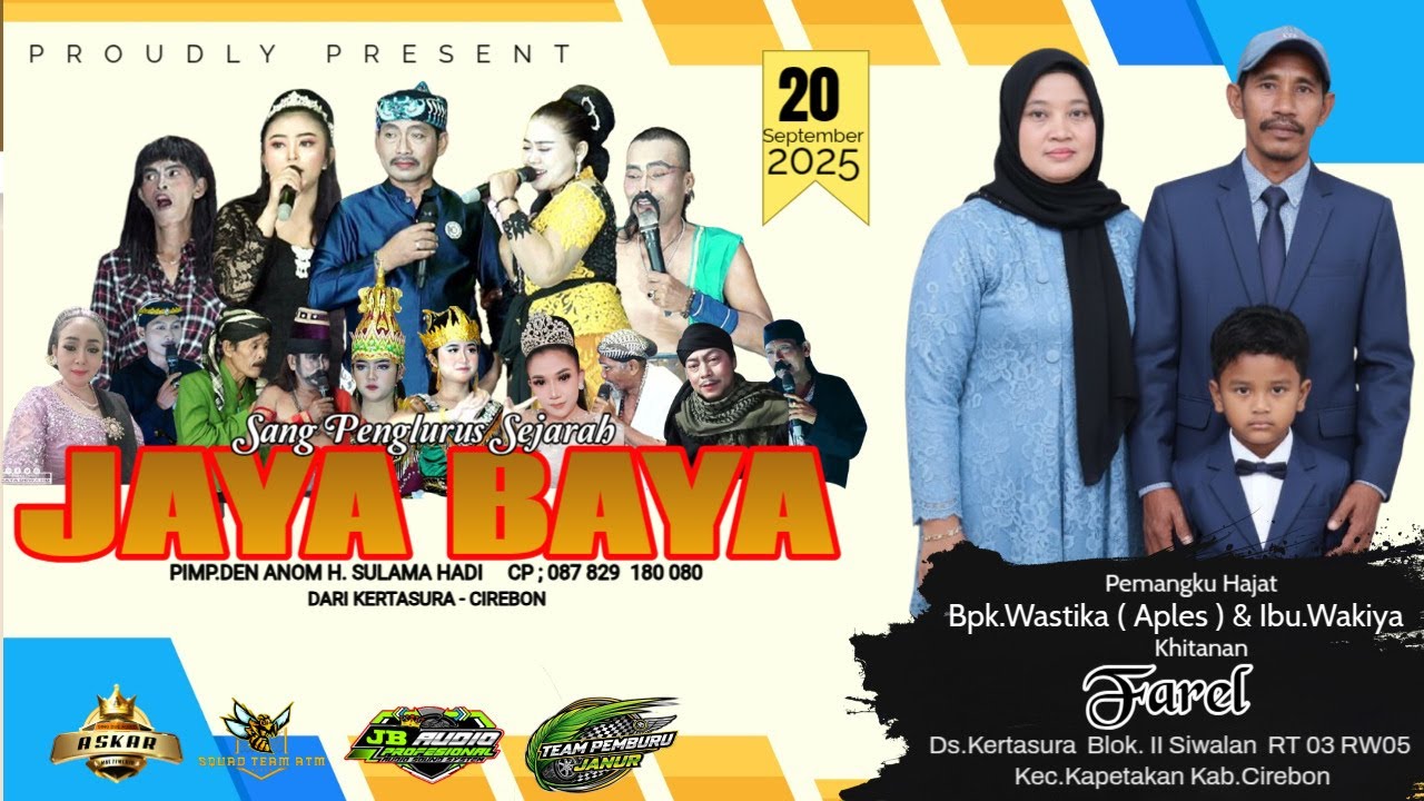 🔴 LIVE MALAM SANDIWARA JAYA BAYA BLOK SIWALAN KERTASURA KAPETAKAN CIREBON 20 SEPTEMBER 2025
