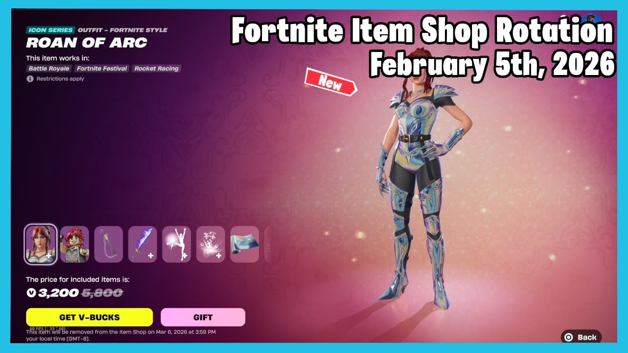 Fortnite Item Shop Rotation Today - February 5th, 2026