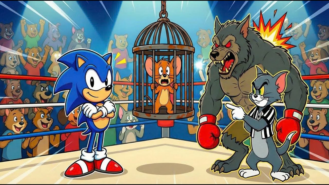 Tom and the werewolf kidnap Jerry. Sonic plans revenge to rescue Jerry | Sonic Fan Stories