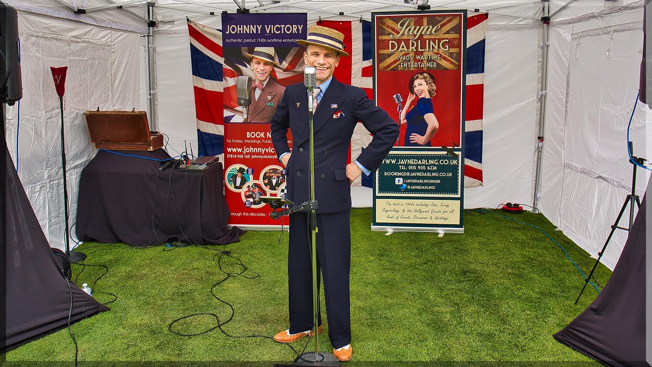 Johnny Victory 1940's Entertainer entertains at Staveley Hall in May 2022