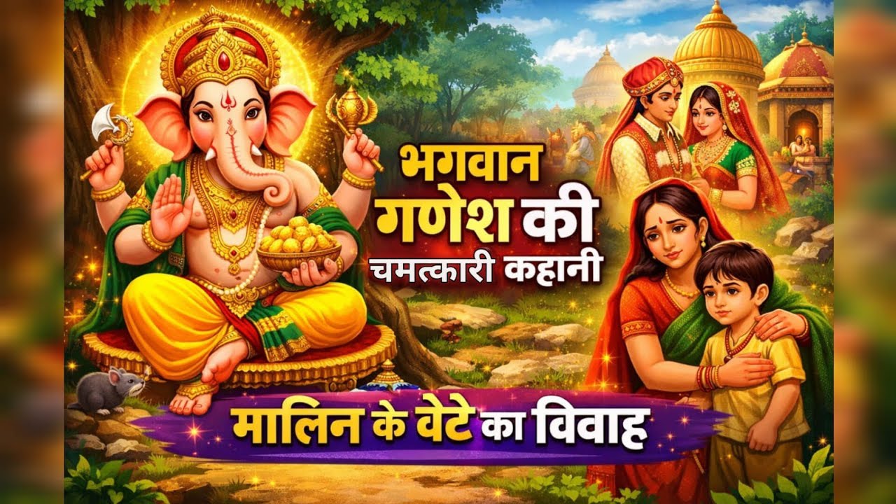गणेश जी और मालिन की कहानी |🙏@raseshwari_world223 