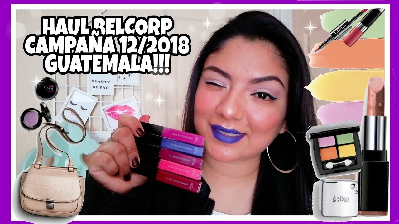 NUEVOS HIDRACOLOR MATE, PALETA CORRECTORA L'BEL, SOMBRA SHIMER HAUL BELCORP C12/2018 | Beauty by Pao