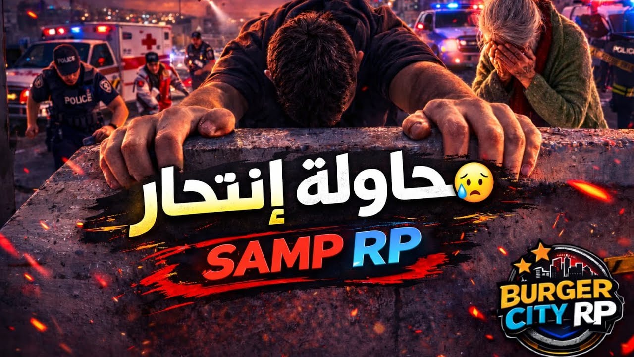  الحياة الواقعية #2: 😱 محاولة الإنتحار إبن الحاجة فاطمة ...🚨تدخل عاجل 🚔للشرطة ||👑SAMP BURGER CITY RP