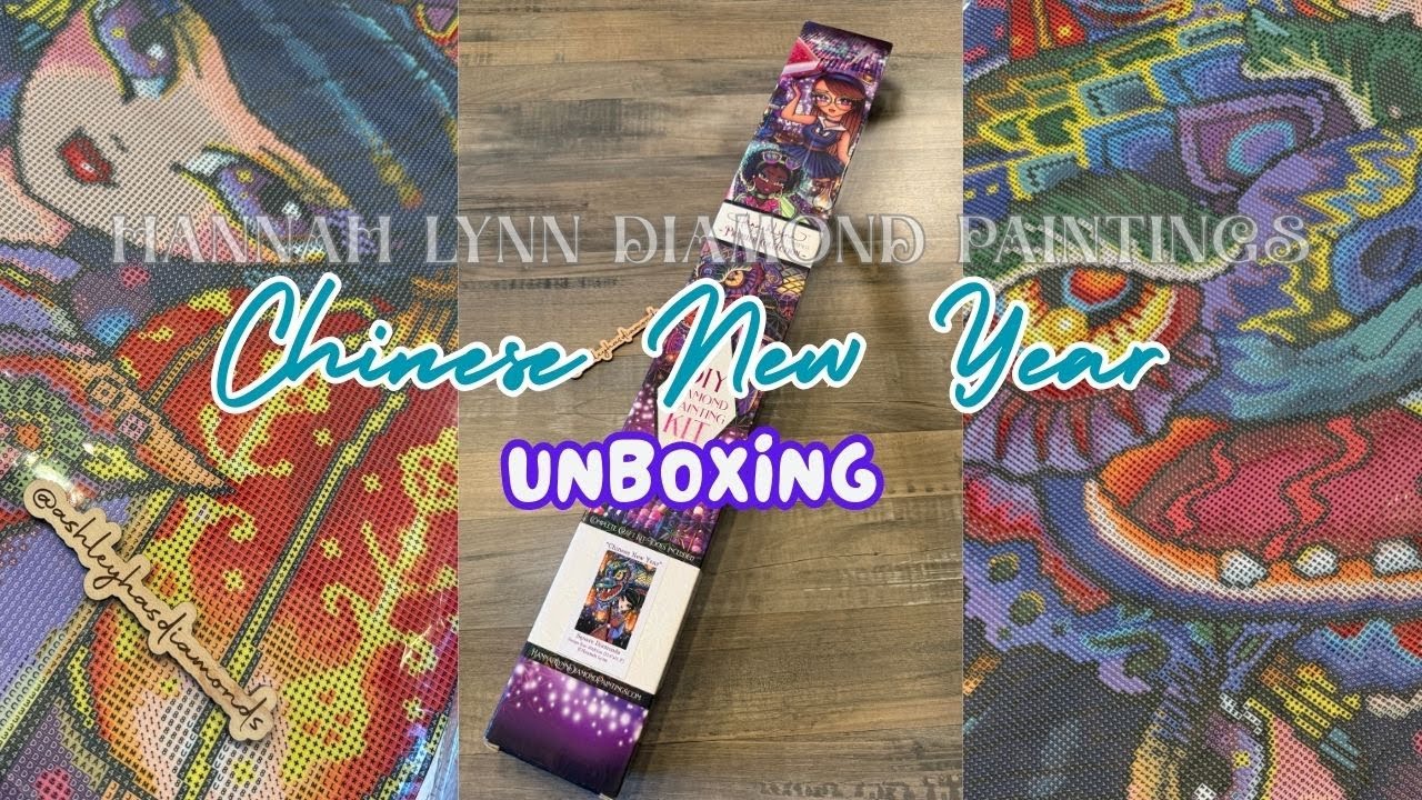 💖 My first HANNAH LYNN DIAMOND PAINTINGS purchase! CHINESE NEW YEAR UNBOXING ✨