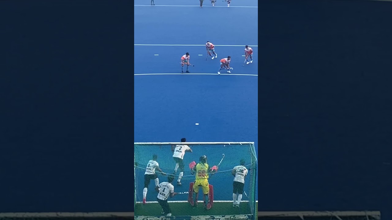 See how to take a drag flick in feint hockey