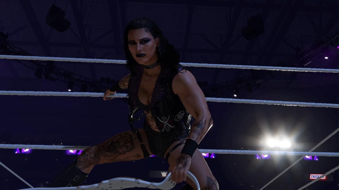 WWE 2K25-Iyo Sky & Rhea Ripley & Stephanie Vaquer Vs Judgment Day