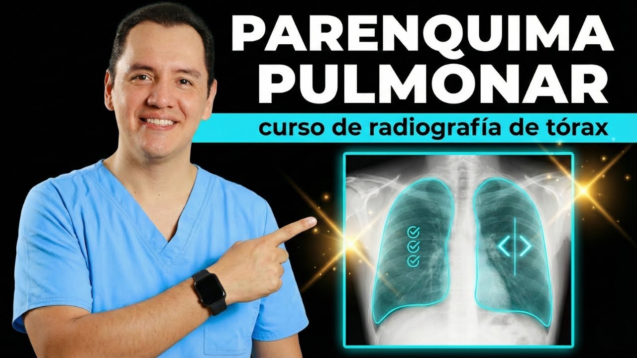 RADIOGRAFÍA de TÓRAX 🩻 | PARENQUIMA PULMONAR 🫁: cómo evaluarlo | Curso para Estudiantes 🎓