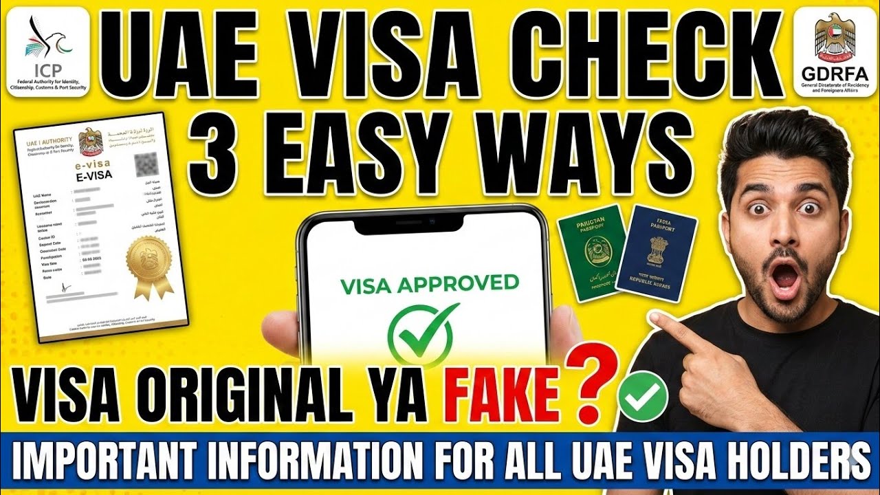 HOW TO CHECK UAE VISA STATUS ONLINE 2026|PAKISTAN &INDIA FRESHERS GUIDES🇦🇪|UAE VISA ORIGINAL YA FAKE