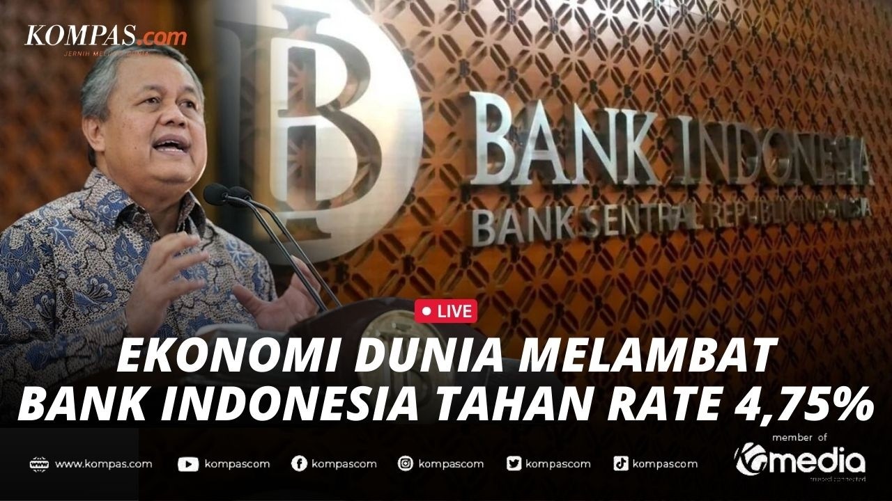 BREAKING NEWS - Pertumbuhan Ekonomi Dunia Melambat, Gubernur BI Tahan Rate di 4,75 Persen