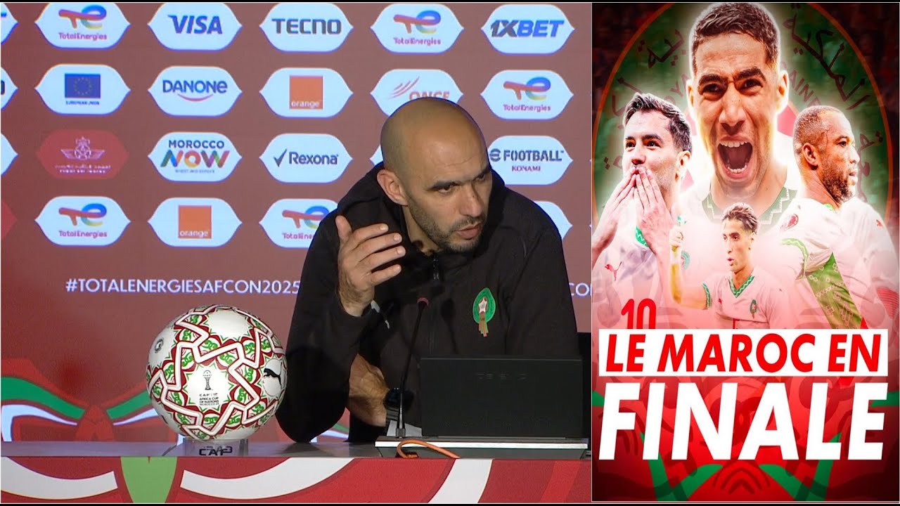 🎙️ Walid Regragui -- Le Maroc en finale!