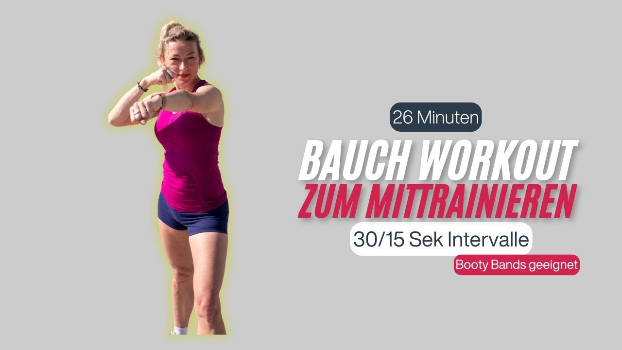 26 MINUTEN BAUCH WORKOUT - Booty Bands geeignet // fit.physio.katrin