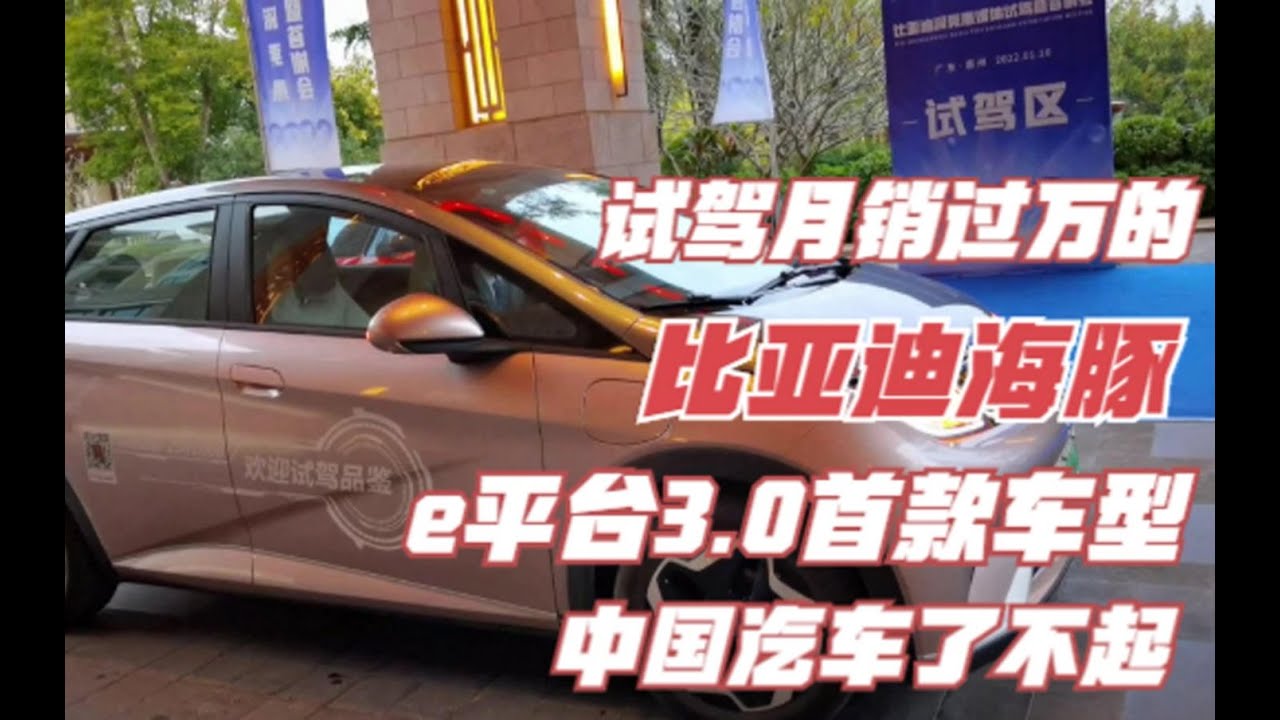 试驾月销1万的比亚迪海豚，e平台3.0首款车型，中国汽车崛起了