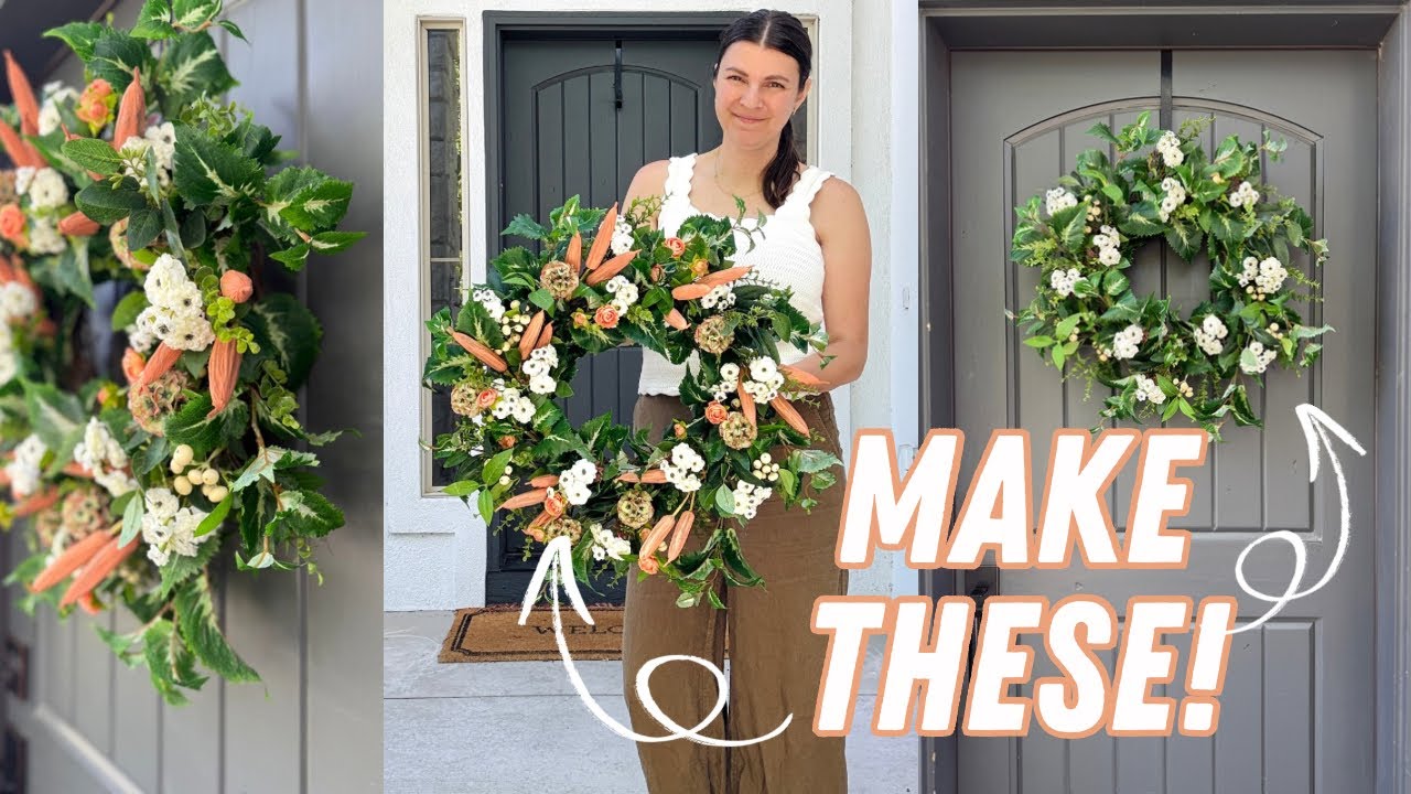 2 FAST AND EASY summer wreaths