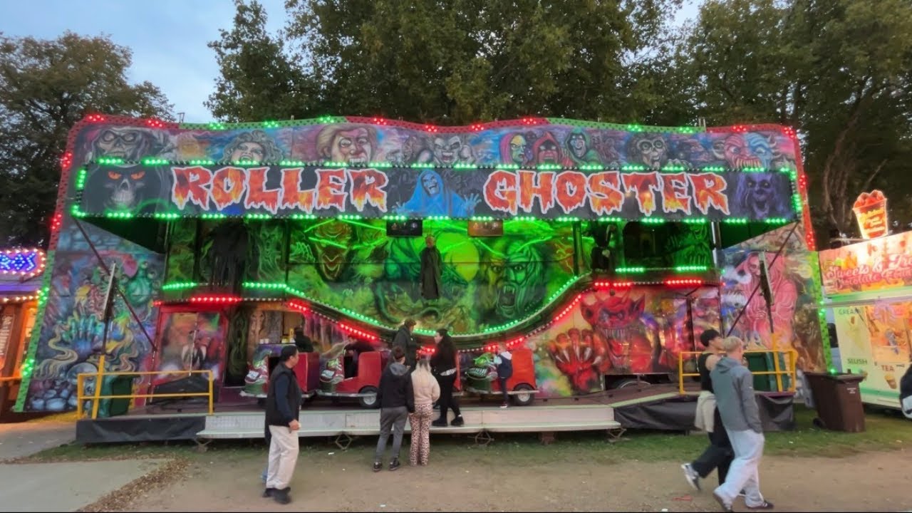 Roller Ghoster Ghost Train On Ride POV - Leonard Derry - Nottingham Goose Fair 2025