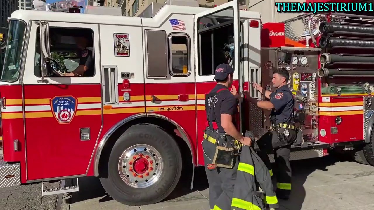 FDNY RESPONDING COMPILATION 114 FULL OF BLAZING SIRENS & LOUD AIR HORNS THROUGHOUT NEW YORK CITY.