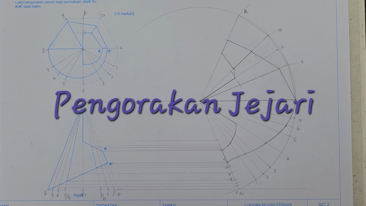 Modul Set 3 Soalan 7 | Lukisan Pengorakan Jejari