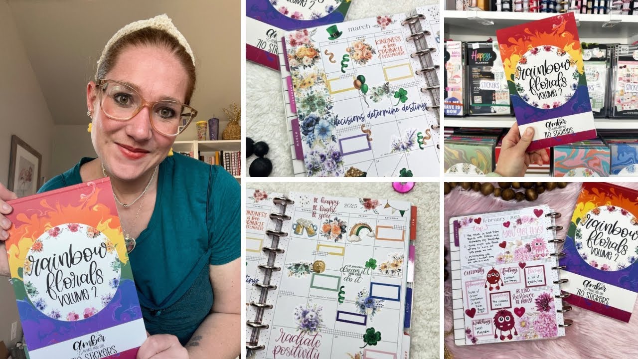 NEW Rainbow Florals Volume 2 Sticker Book Flip Through and Release Details