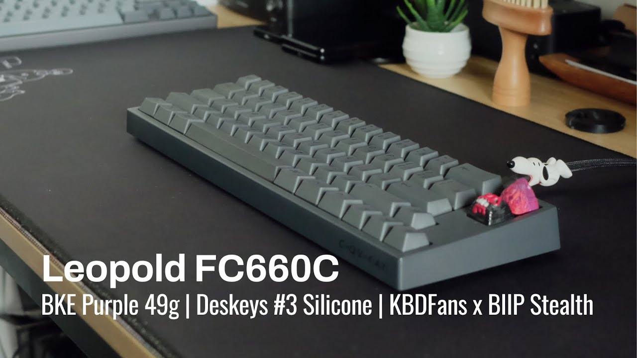 Lubed and Silenced Leopold FC660C w/ BKE Purple 49g (Sound Test)