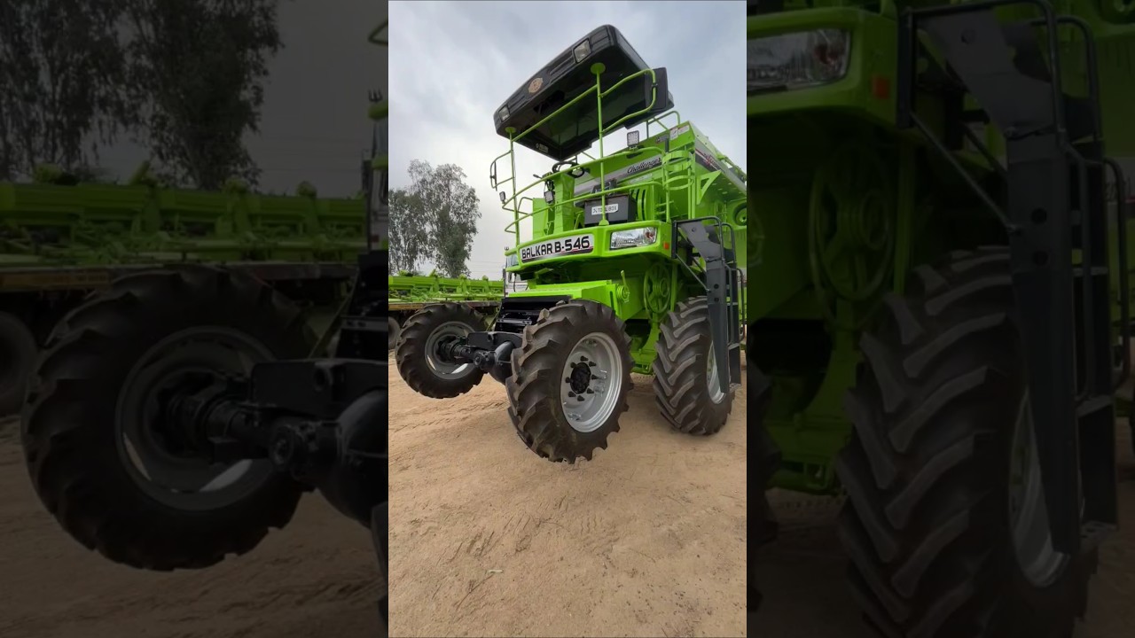 Balkar B-546 Combine Harvester Barnala ☑️ #shorts #combineharvester #balkarcombine