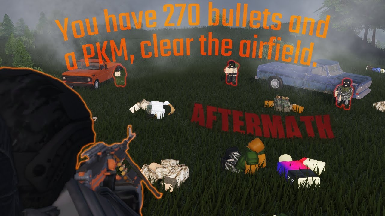 Aftermath Roblox: Зачистка аэродрома с помощью ПКМ