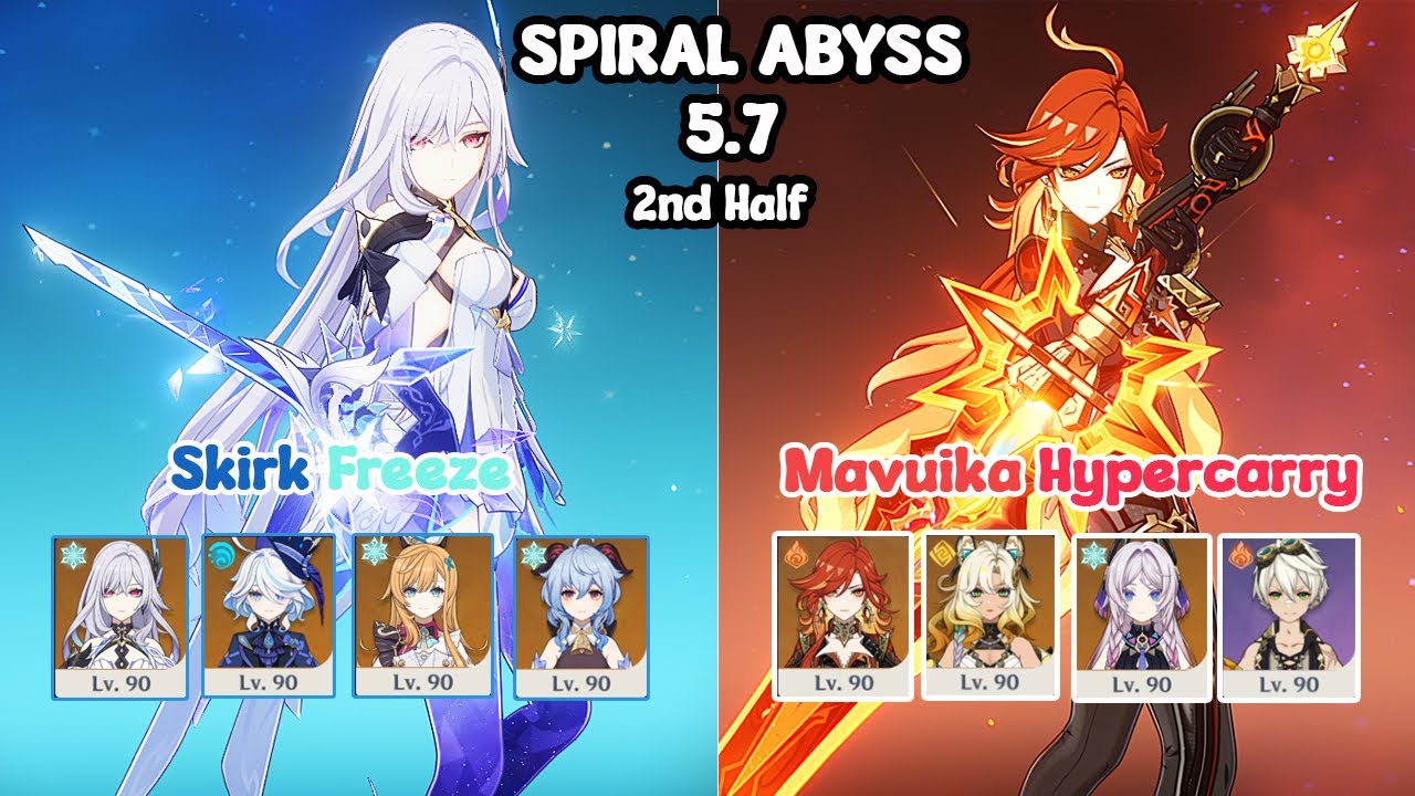 Skirk Freeze & Mavuika Hypercarry | Floor 12 | Spiral Abyss |  Genshin Impact 5.7