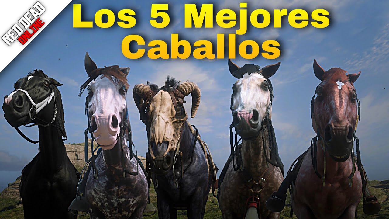 Red Dead Redemption 2 Online 😱 ( TOP 5 ) 😱 LOS 5 MEJORES CABALLOS DE TODO EL JUEGO 🐴🔥