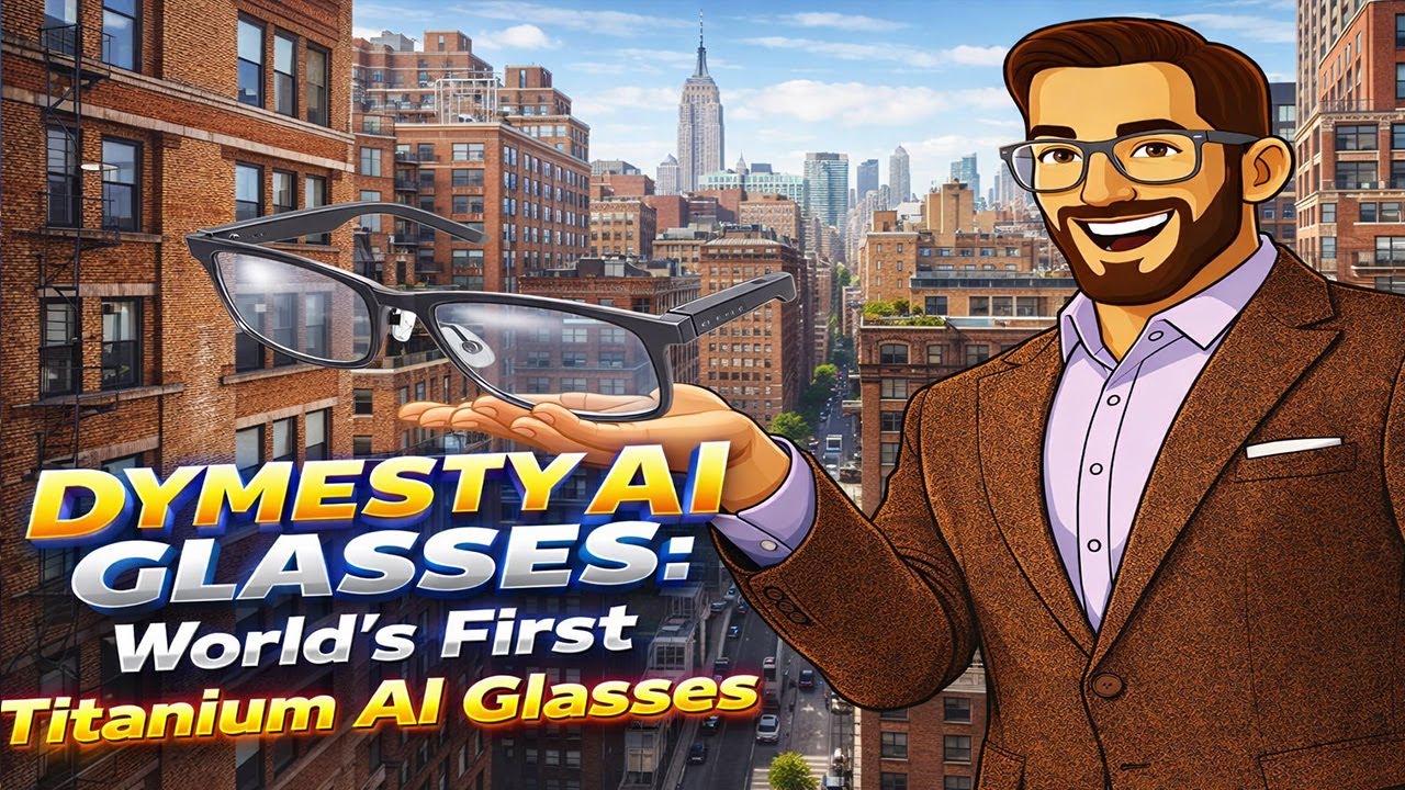 Dymesty AI Glasses - Powerful AI Recording & Summaries· Super Lightweight & Comfortable Fit