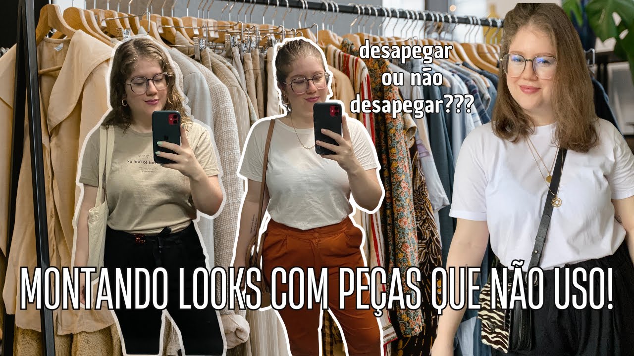Montando looks com peças que não uso! | armário cápsula