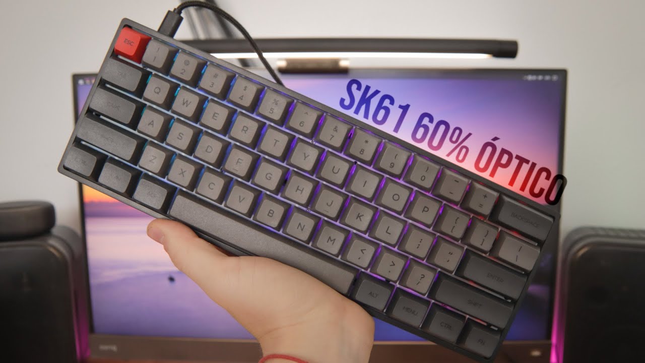 Revisado SK61 | 60% Óptico Gaming RGB y BARATO | Epomaker SK61 Gateron Optical Brown
