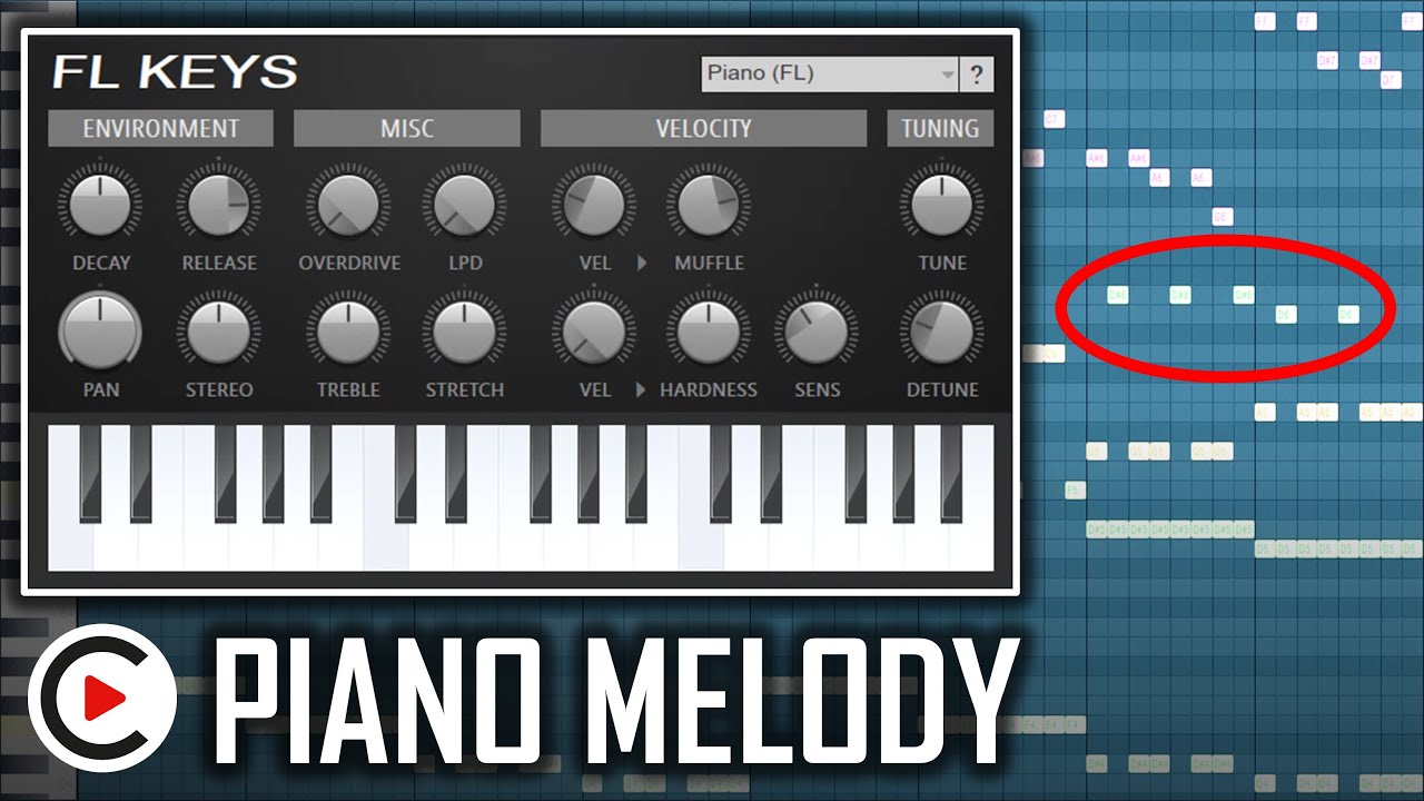 HARDSTYLE PIANO TUTORIAL | FL Studio Piano Melody Tutorial | How to Make Hardstyle Melody (FL Keys)