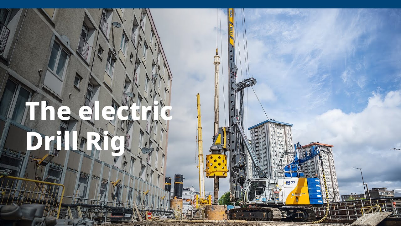 BAUER Maschinen GmbH – The electric BAUER eBG 33 | The drill rig for a sustainable future