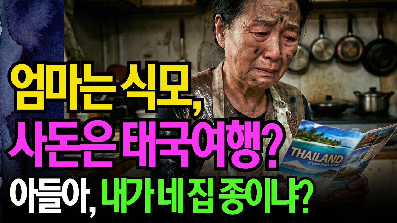 사돈은 태국여행, 엄마는 식모살이? 72세 엄마 무시하던 아들부부가 1년 뒤 무릎 꿇고 빌게 된 소름 돋는 이유