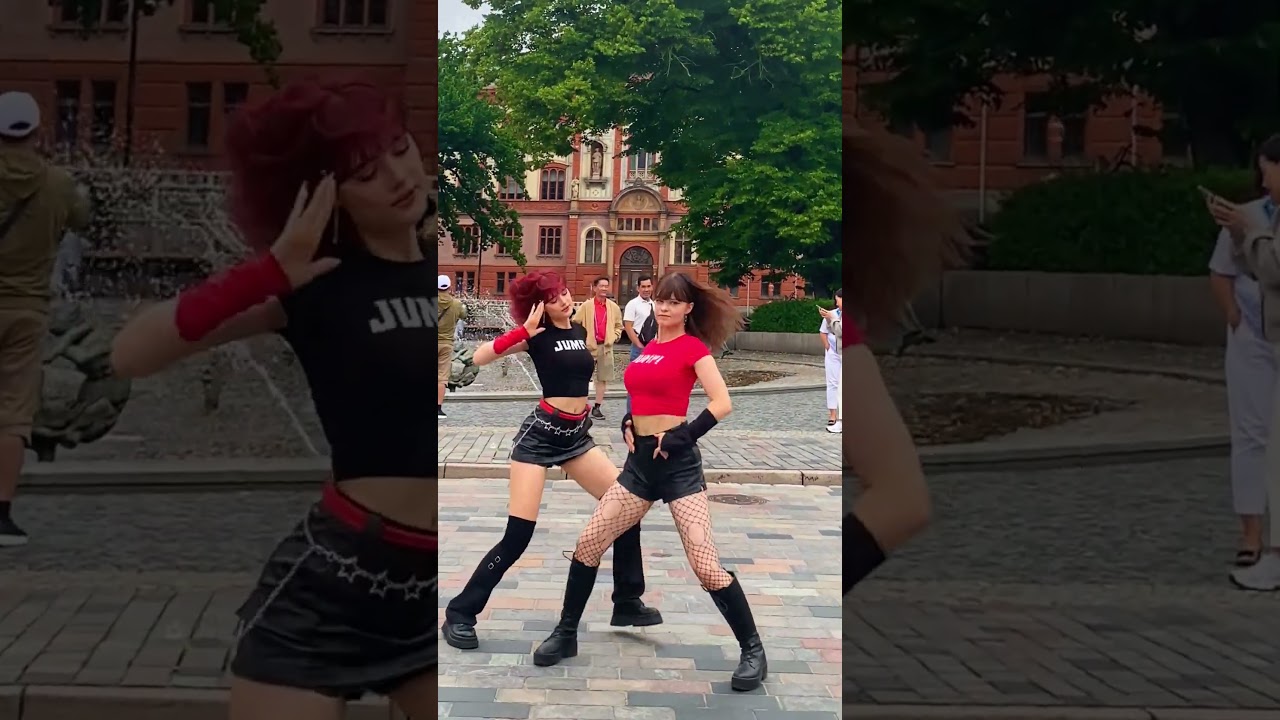 how did we do?🙊 #JUMP #BLACKPINK #jumpchallenge #blackpinkjump #dancecover #kpopinpublic #kpop