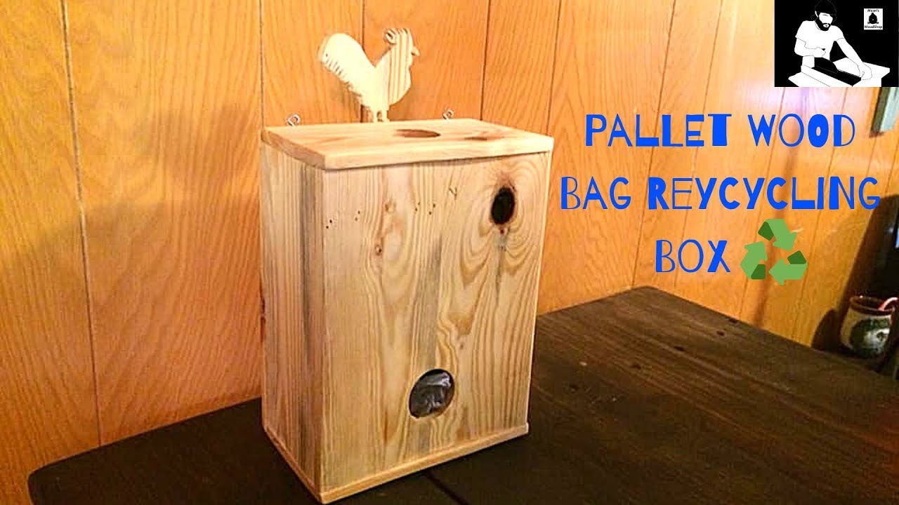 Make A Plastic Bag Recycling Box With Pallet Wood!