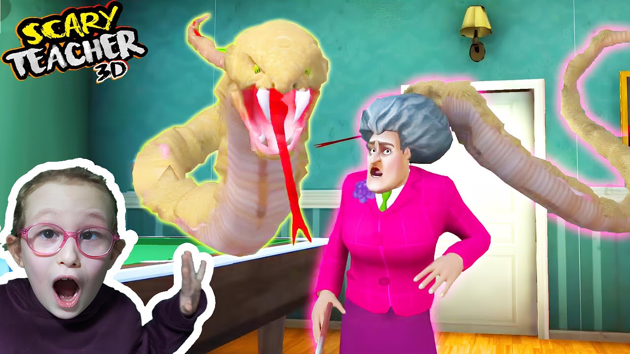 SCARY TEACHER KORKUNÇ ÖĞRETMENE BÜYÜK ŞAKA! YILAN SALDIRDI ! GÖKHAN , BAHAR VE BANU ALYA | OYUNA GEL