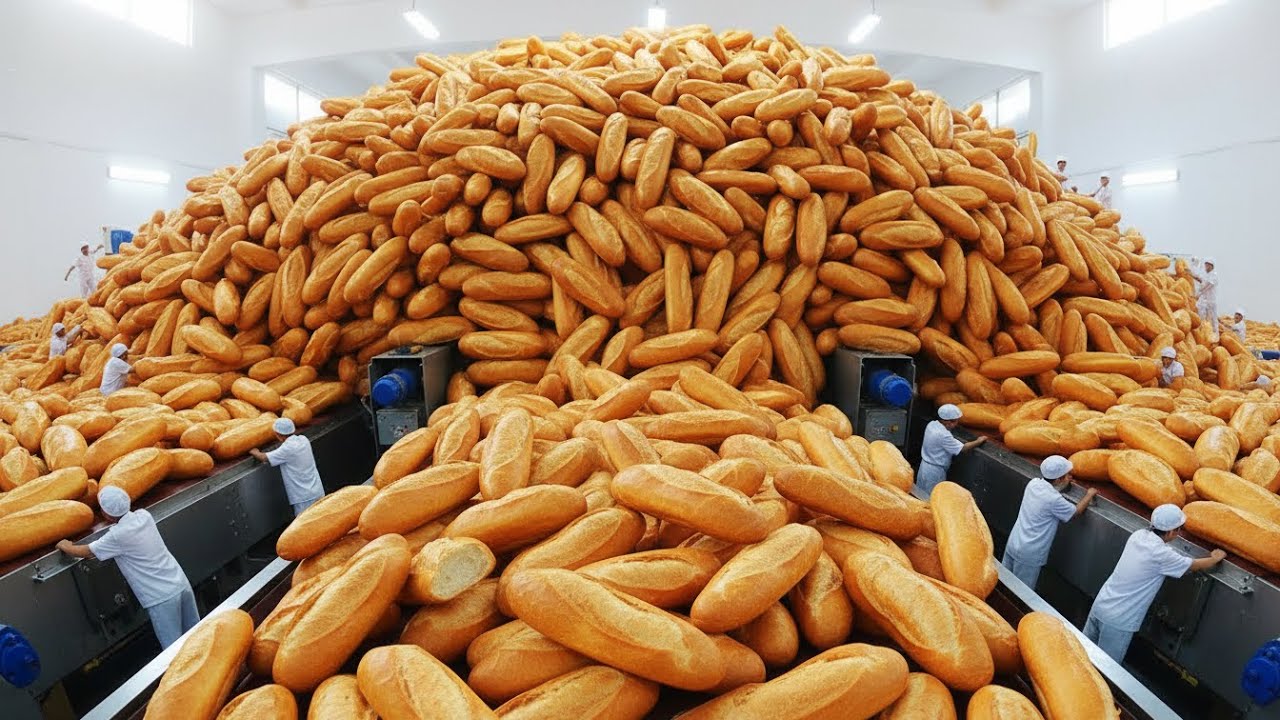 Inside the Factory: How 50 Tons of Bread Are Produced per Hour