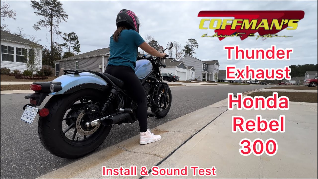 2023 Honda Rebel 300 Coffman Thunder Exhaust Installation/Sound Test