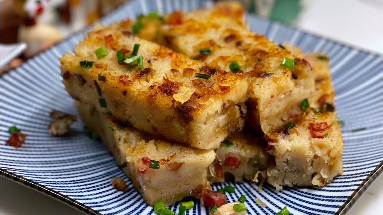 Chinese Radish Cake For Chinese New Year Recipe - Lo Bak Gou Steamed and Fried
