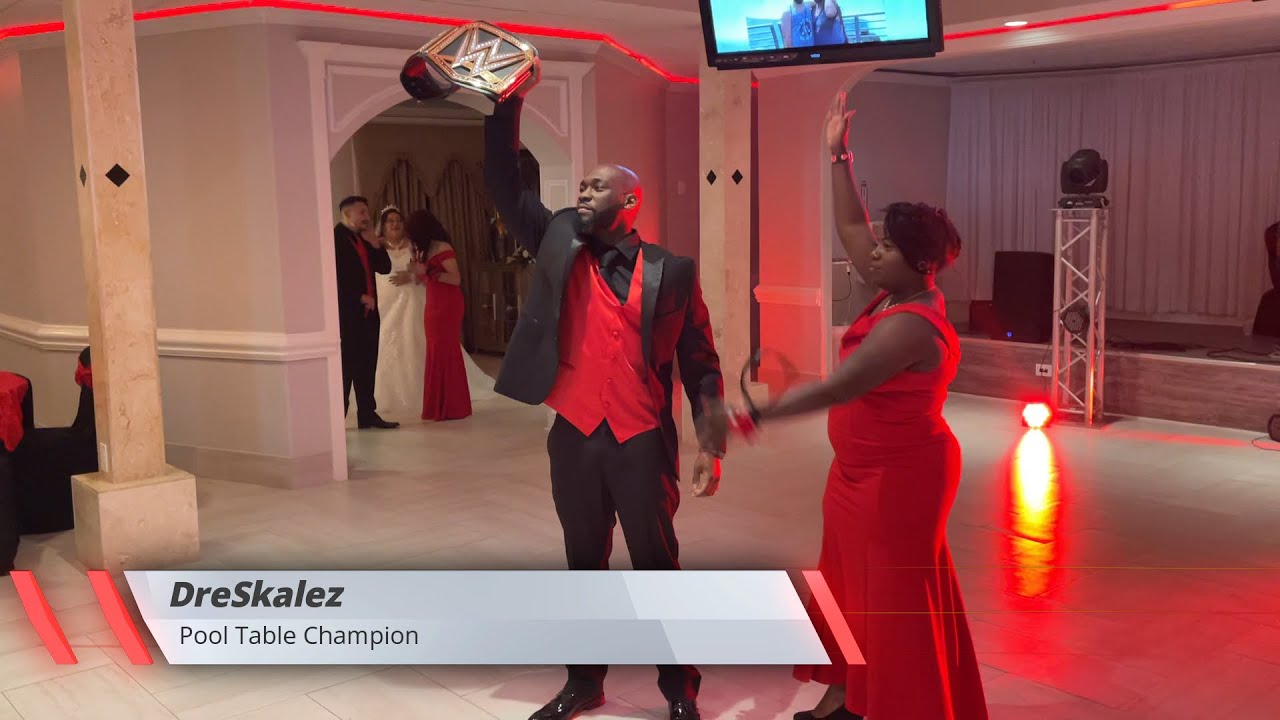 Wrestling Themed Entrances at Wedding!