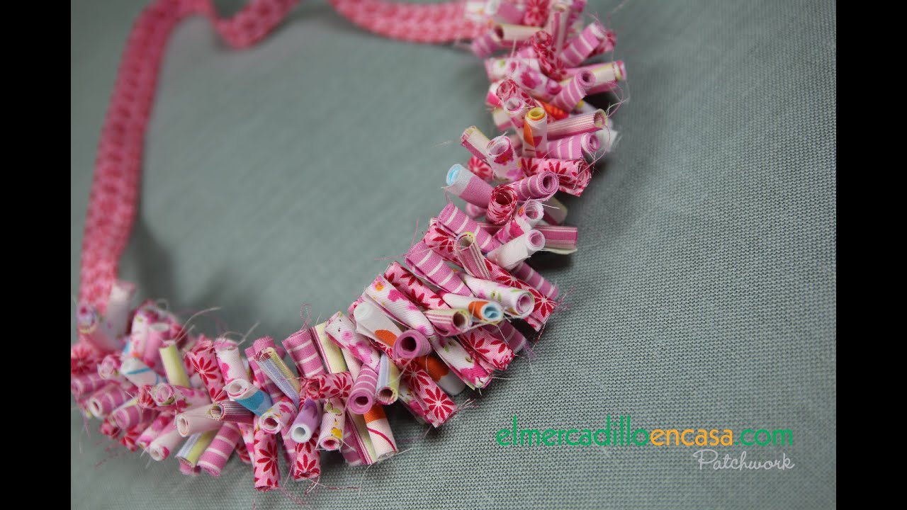 Aprende a hacer rápidos y divertido collares con tela