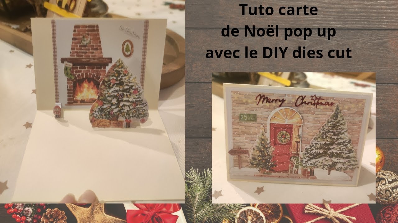Tuto carte POP UP avec les DIY de chez action #action #noel #scrapbooking #diy