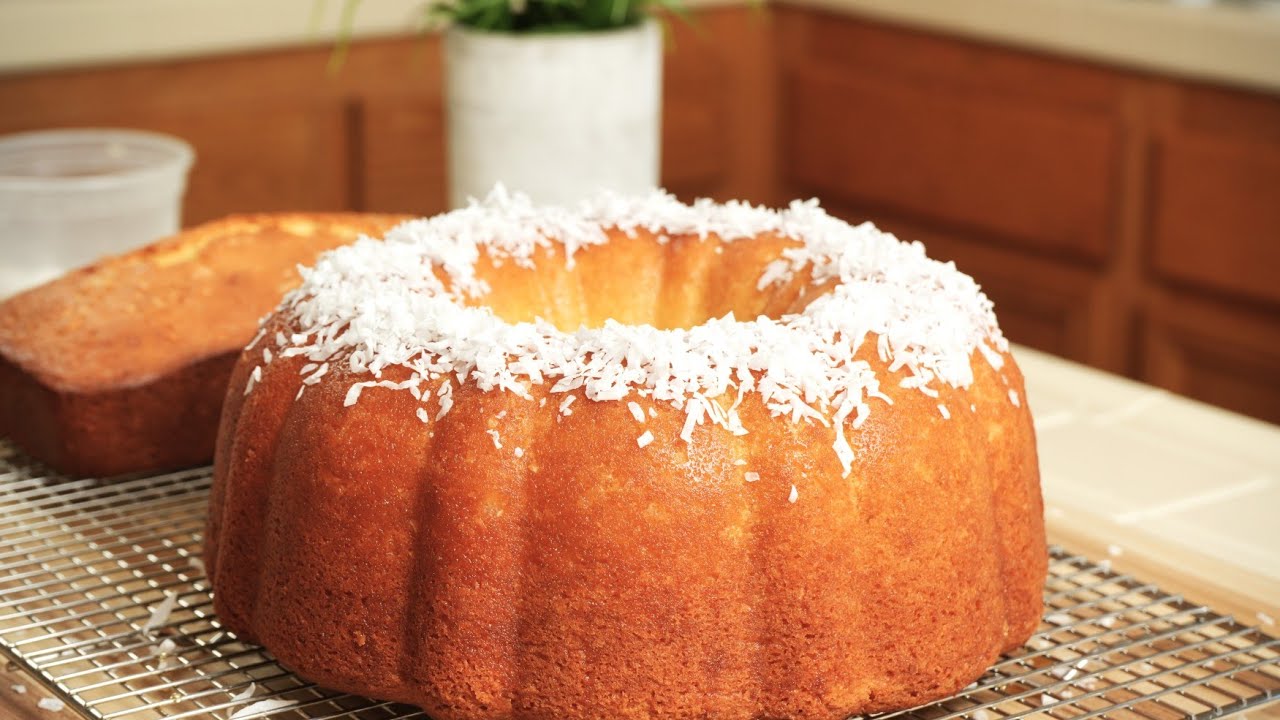 You'll love this Moist Coconut Bundt Cake Recipe, so Tropical | Bundt Pound Cake | Coconut Cake
