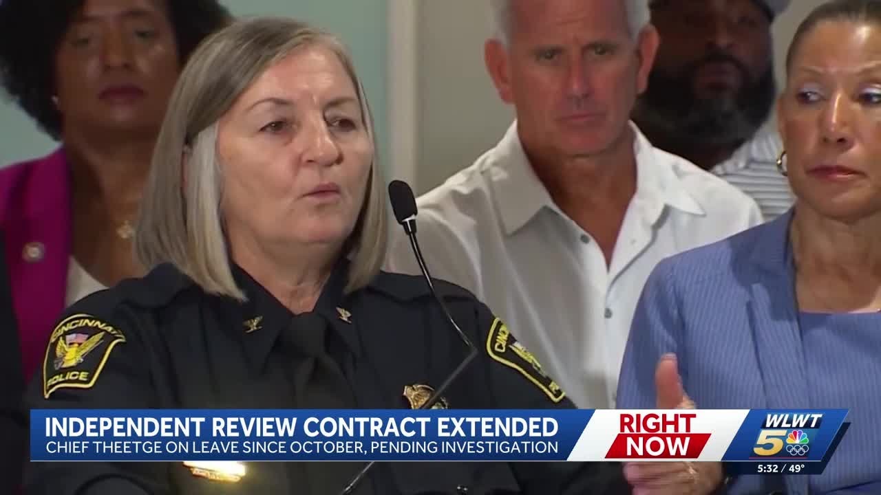 Cincinnati extends contract again for independent review of police chief's leadership