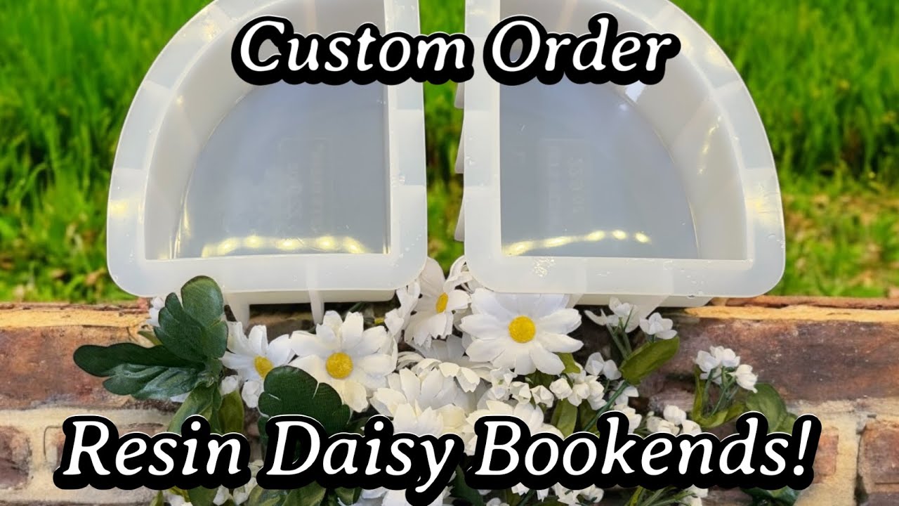 #779 Resin Daisy Bookends For A Custom Order!