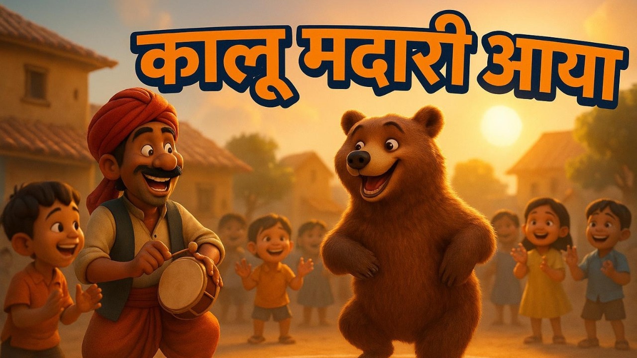 Kalu Madari Aaya | 10 Minute Loop | Hindi Nursery Rhyme for Kids | Classic Kids Rhymes